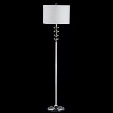 Mia 60.5" Crystal/Metal LED Floor Lamp - JONATHAN Y